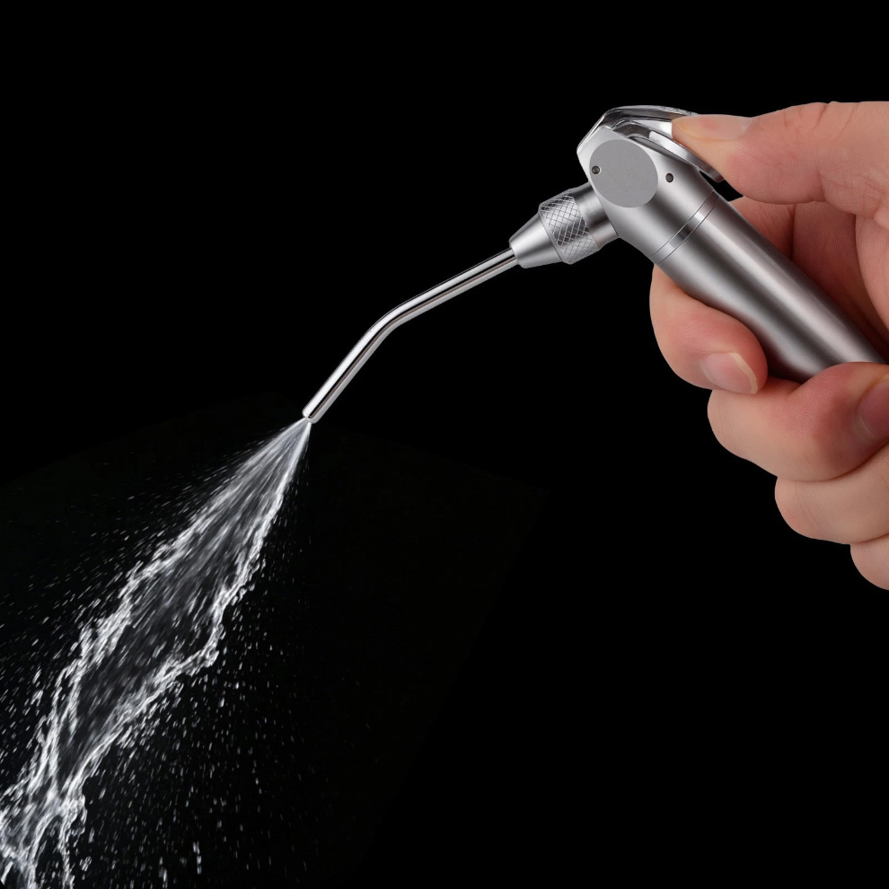 2Pcs Dental 3-Way Syringe Handpiece for Air Water Spray with 4 Nozzles